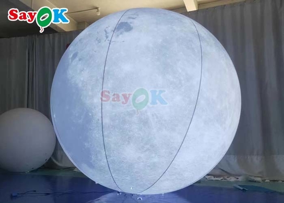 6.6ft Led Light Надувный лунный шар Большой надувный планетарный сценный декор для мероприятий