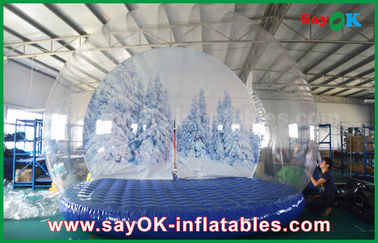 украшения праздника Дя 3м раздувные/прозрачный раздувной глобус снега Kрисмас для рекламировать