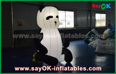 Прочные изготовленные на заказ раздувные продукты, животный раздувной мультфильм панды для рекламировать