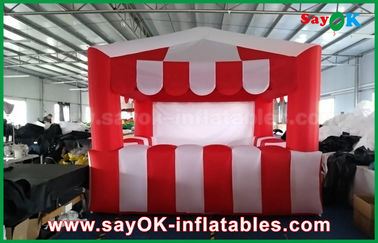 Красный раздувного шатра дома изготовленный на заказ и белый раздувной шатер воздуха для рекламы события