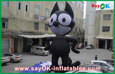 персонажи из мультфильма черноты ткани 6мХ Оксфорда раздувные, раздувной кот