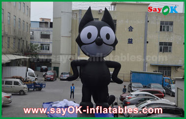 персонажи из мультфильма черноты ткани 6мХ Оксфорда раздувные, раздувной кот