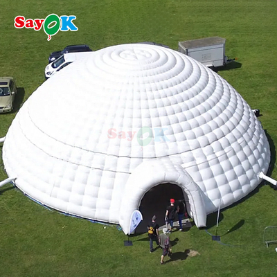 ПВХ брезент 12м 40ft гигантский надувный иглу палатки купол для открытых вечеринок событий спорта