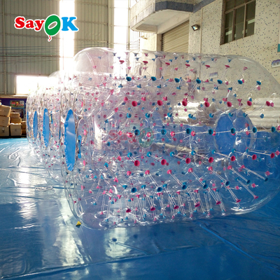 Sayok Надувный Прозрачный ПВХ Человеческий хомяк Rolling Zorb Роликовый мяч Водная ходьба Игровой мяч для водных игрушек