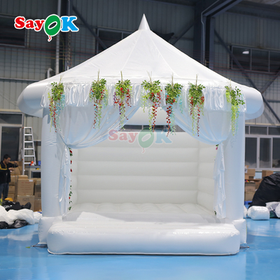 Sayok White Inflatable Bounce House Party Outdoor Wedding Bouncy Castle Надувные устройства для свадьбы