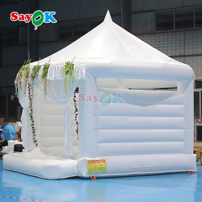 Sayok White Inflatable Bounce House Party Outdoor Wedding Bouncy Castle Надувные устройства для свадьбы