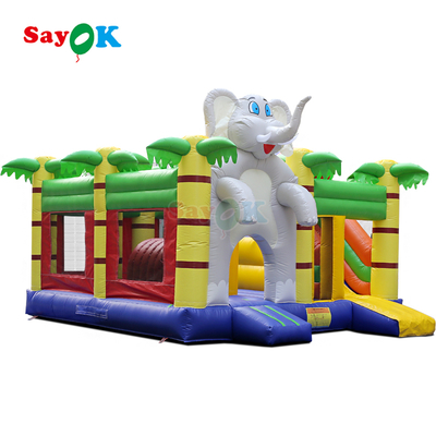 Sayok Elephant Jungle на тему надувный скакалка дом комбо надувный скакалка замок для детей