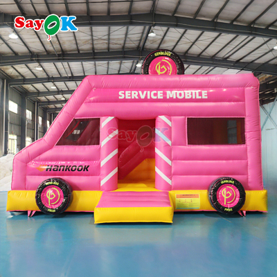 Надувной батут Sayok Pink Car для детей, коммерческий