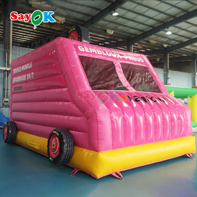 Надувной батут Sayok Pink Car для детей, коммерческий