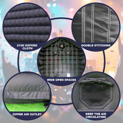 Надувной ночной клуб 18 футов Дискотека Тент Надувной ночной клуб Вечеринка Тент для улицы