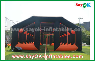 Раздувной шатер 20m апельсин дома и дом шатра воздуха черной ткани Оксфорда раздувной для на открытом воздухе события