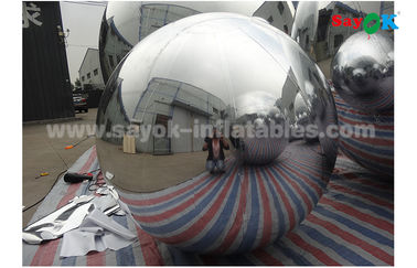 Золотой зеркальный шар Легкий серебряный Диа 2м Надувный шарик для рекламы Легко переносится