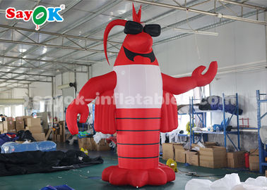 персонажи из мультфильма красных на открытом воздухе раков 4м раздувные для фестиваля омара
