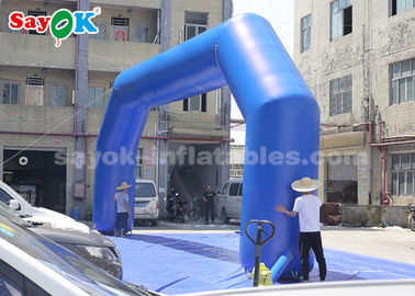 Свод метра PVC 9,14 x 3,65 раздувного портала голубой раздувной для рекламы события легкой для того чтобы очистить