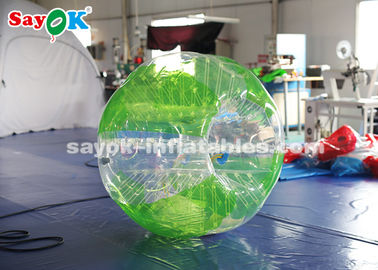 Футбол пузыря раздувной игры 1.5м 0.8мм ПВК костюма раздувной прозрачный/красный/зеленый цвет