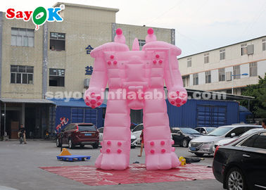 Гигантский надувный робот Розовый 5м надувный робот Мультфильмы для аренды