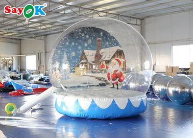 Глобус снега рождества гиганта 3м ПВК раздувной с печатанием предпосылки