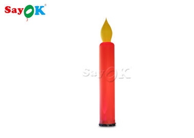 свеча СИД 3м светлая красная раздувная для на открытом воздухе украшения ночи