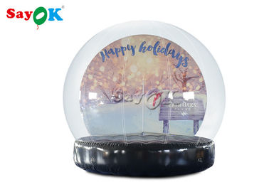 Рождество ПВК орнаментирует раздувной глобус снега для на открытом воздухе рекламы