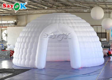 Шатер купола иглу шатра раздувной 5m белый раздувной со светом приведенным для события свадьбы