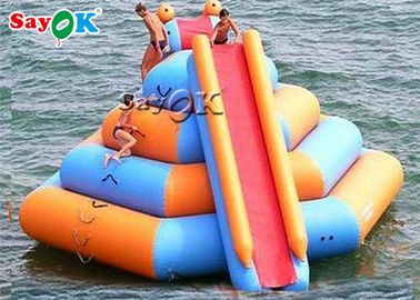 CE надувные водные игрушки / коммерческие надувные водные горки с подъемной башней Водные игрушки для озера