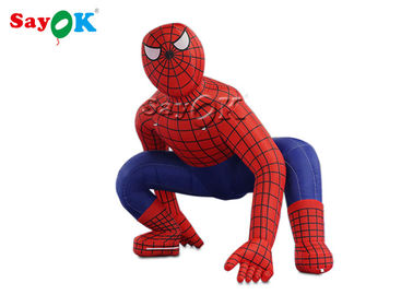 Взорвать мультфильмы Супергерой 2,5 м Красный надувный Человек-паук для церемониального украшения