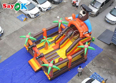 Хвастун замка воздухонепроницаемого на открытом воздухе пирата скача раздувной для детей