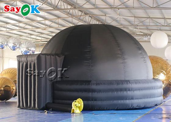 Черный купол планетария ткани 4m Оксфорда портативный раздувной