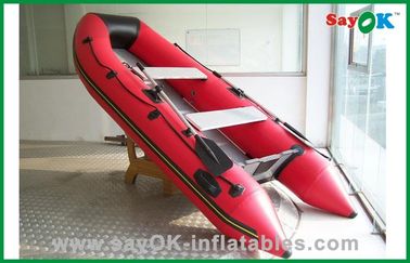 Рыбацкая лодка красного брезента PVC шлюпки PVC раздувного раздувная