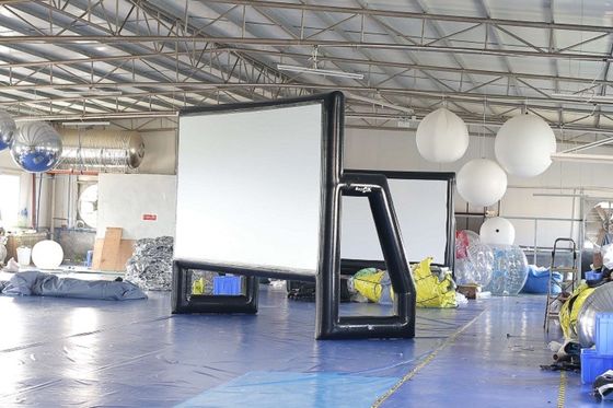 Брезента PVC экрана репроектора крупного плана экран кино на открытом воздухе воздухонепроницаемого раздувной