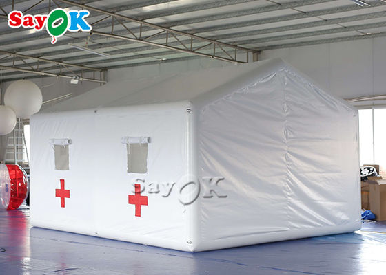 Шатер больницы раздувного аварийного шатра водоустойчивый воздухонепроницаемый раздувной для медицинской срочности