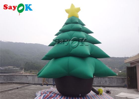 украшений праздника 5m рождественская елка раздувных зеленая с орнаментами