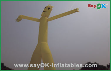 Раздувной человек воздуха рекламируя танцора /Air неба ног 5m желтого раздувного двойного для продажи