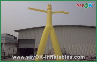 Раздувной человек воздуха рекламируя танцора /Air неба ног 5m желтого раздувного двойного для продажи