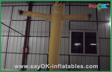 Танцор воздуха раздувного танцора ветра желтый мини раздувной для рекламы с воздуходувкой 750w