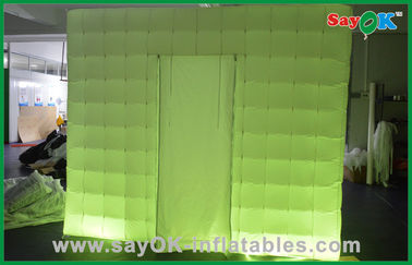 Будочка приведенная фото раздувного шатра партии выполненная на заказ портативная раздувная в ткани Оксфорда, зеленый/пурпур