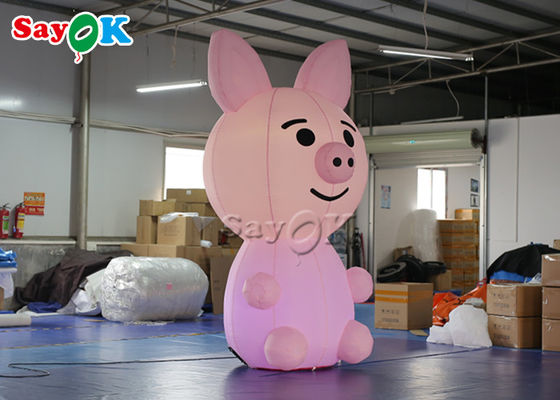 Рекламировать свинью талисмана крупного плана продуктов 2.8m изготовленную на заказ раздувную