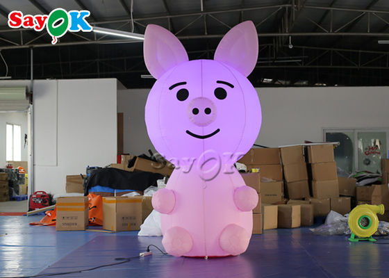 Рекламировать свинью талисмана крупного плана продуктов 2.8m изготовленную на заказ раздувную