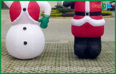 Снеговик Кристмас гиганта раздувные и Санта Клаус, раздувные продукты рекламы