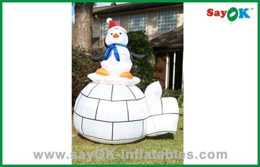 Украшения праздника милого снеговика Кристмас Санты раздувные с шлемом Санты