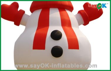 ткань Оксфорда украшений праздника огромного снеговика Кристмас раздувная