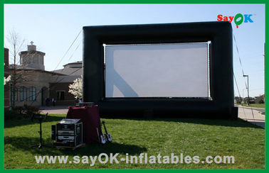 Ткань раздувного экрана на открытом воздухе горячая продавая 4X3M Оксфорд ТВ и киноэкран ткани проекции раздувной для продажи