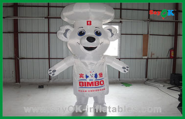 Надувные воздушные шары для животных Белые рекламные настройки Надувные медведи Надувные мультфильмы