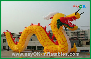 Персонажи из мультфильма изготовленного на заказ желтого раздувного китайского дракона раздувные для деятельностей