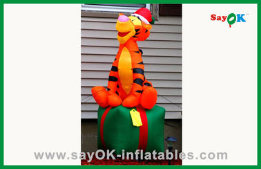 Надувный костюм для животных Оранжевый надувный костюм для обезьян Надувный мультфильм для рекламы