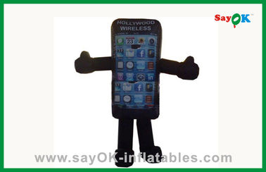 Персонажи из мультфильма раздувного сотового телефона напольные раздувные для рекламировать