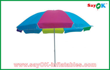 Ткань парасоля 210D Оксфорда зонтика таблицы пляжа шатра сени сада изготовленная на заказ красочная складывая солнечная
