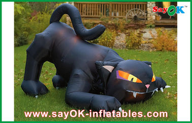 Подгонянный кот Airblown раздувных украшений праздника раздувной черный