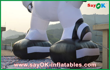 Большие надувные персонажи Внешний белый 10 метров надувный робот Надувные мультфильмы для рекламы