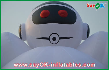 Большие надувные персонажи Внешний белый 10 метров надувный робот Надувные мультфильмы для рекламы